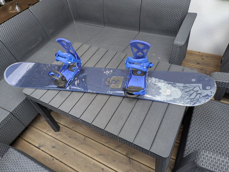 K2 Nemesis 164 duża długa deska snowboardowa snowboard wiązania XL