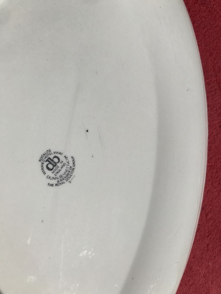 2 półmiski podluzne talerze na rybe salatke na przyjęcia