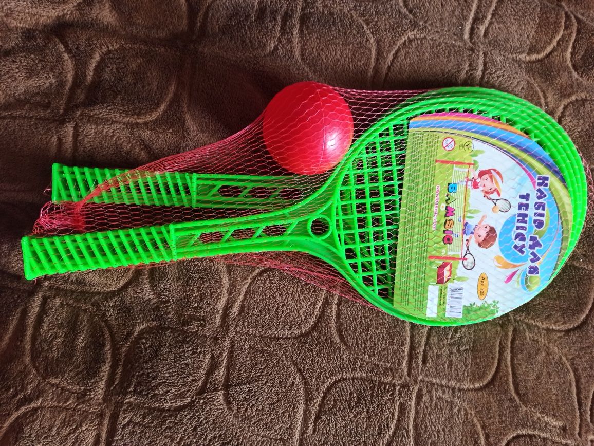 Детский набор для тенниса ракетки мяч набір тенісу