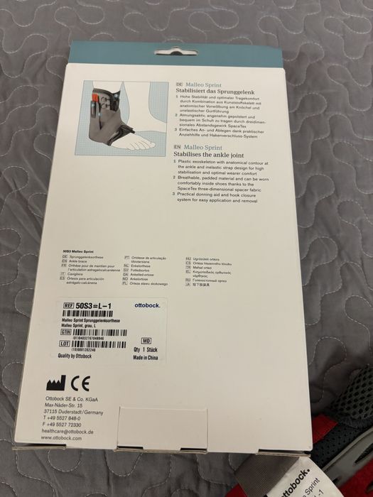 Orteza stawu skokowego w rozmiarze L