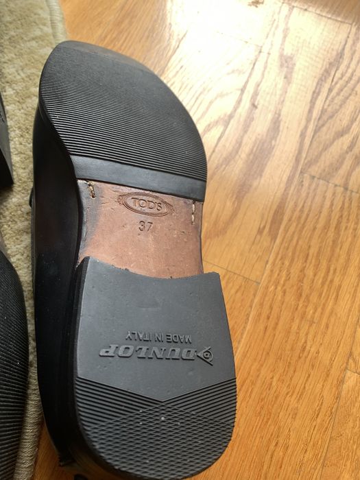 Buty mokasyny TOD’S czarne skora 37 oryginalne