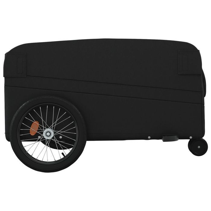 vidaXL Przyczepka rowerowa, czarna, 45 kg, żelazo