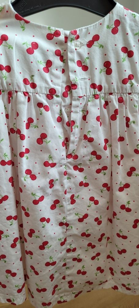 Przepiękne eleganckie sukienki bawełniane 74 newbie jak nowe