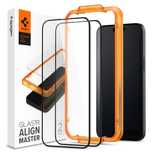 Szkło hartowane ALM Glass FC na iPhone 15 Pro Max czarne - 2 szt.