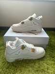 Buty Jordan4Retro Metallic Gold Moda Obuwie sportowe rozmiar.38