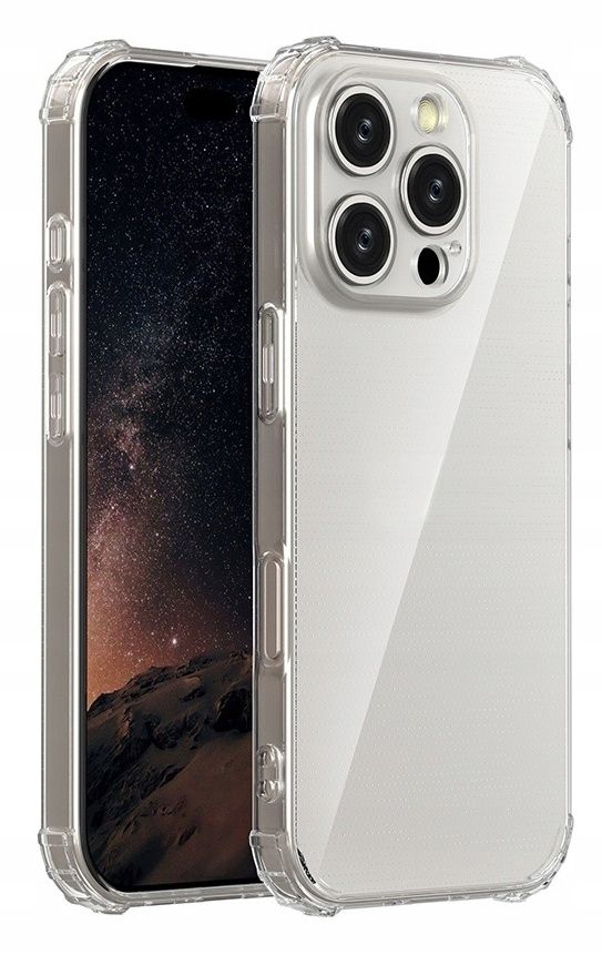 3x Etui Do Iphone 16 Pro, Wzmacniane Anti Shock Clear Case Obudowa