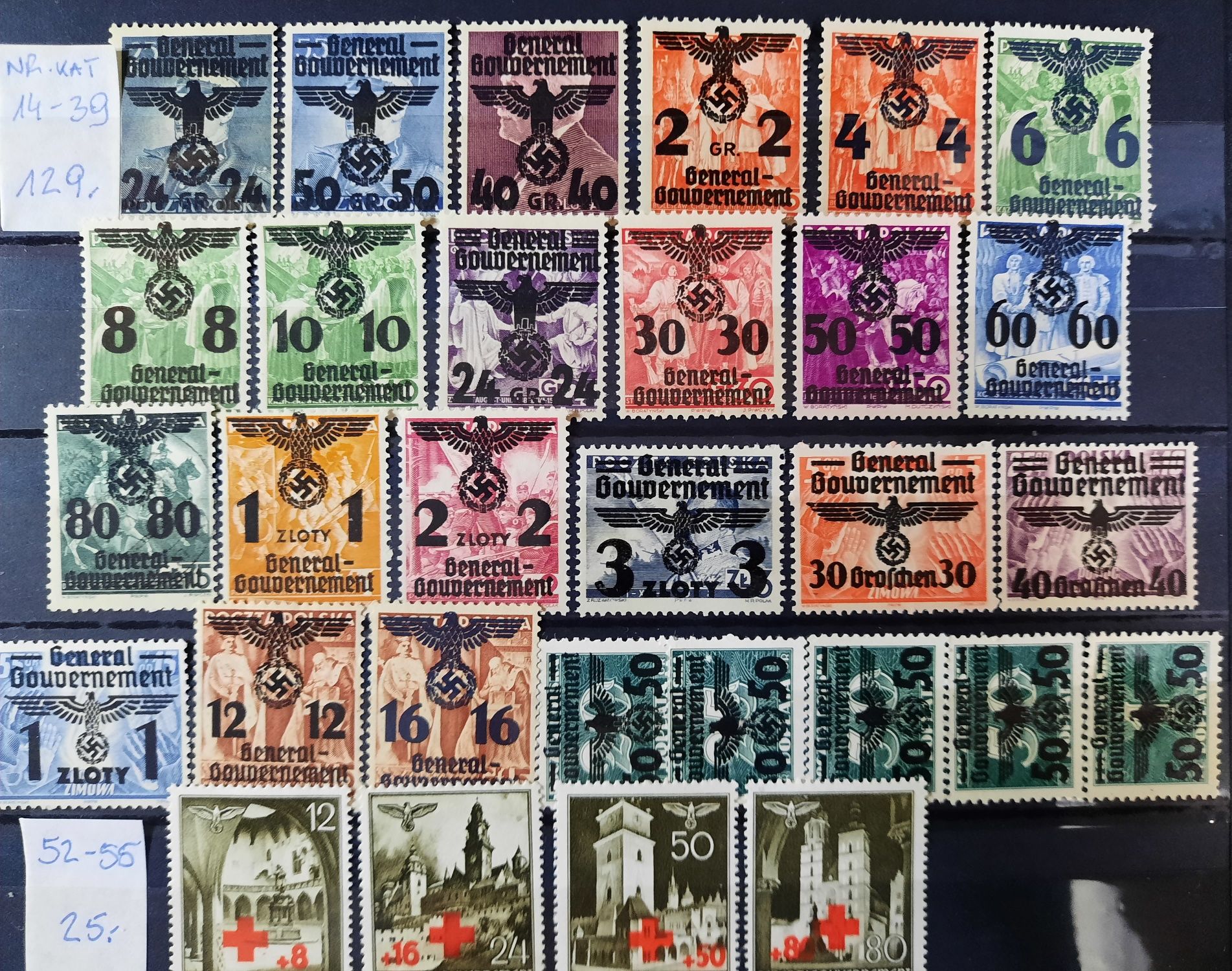 Znaczki pocztowe Generalgouverment