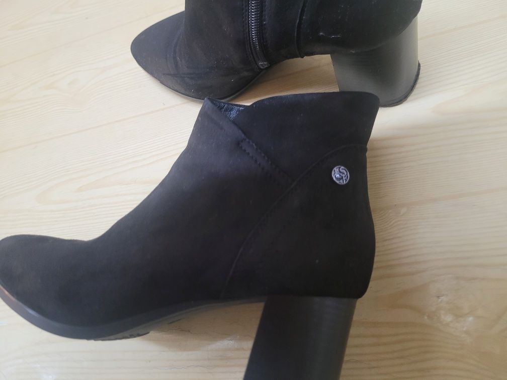 Botki skórzane Lasocki czarne