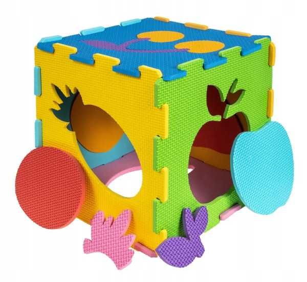 Smily Play Mata piankowa puzzle układanka - kolorowe owoce