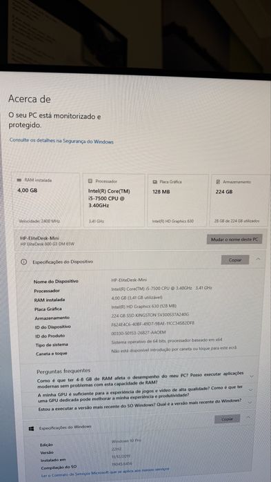 HP Elitedesk Pro 800 G3 Mini