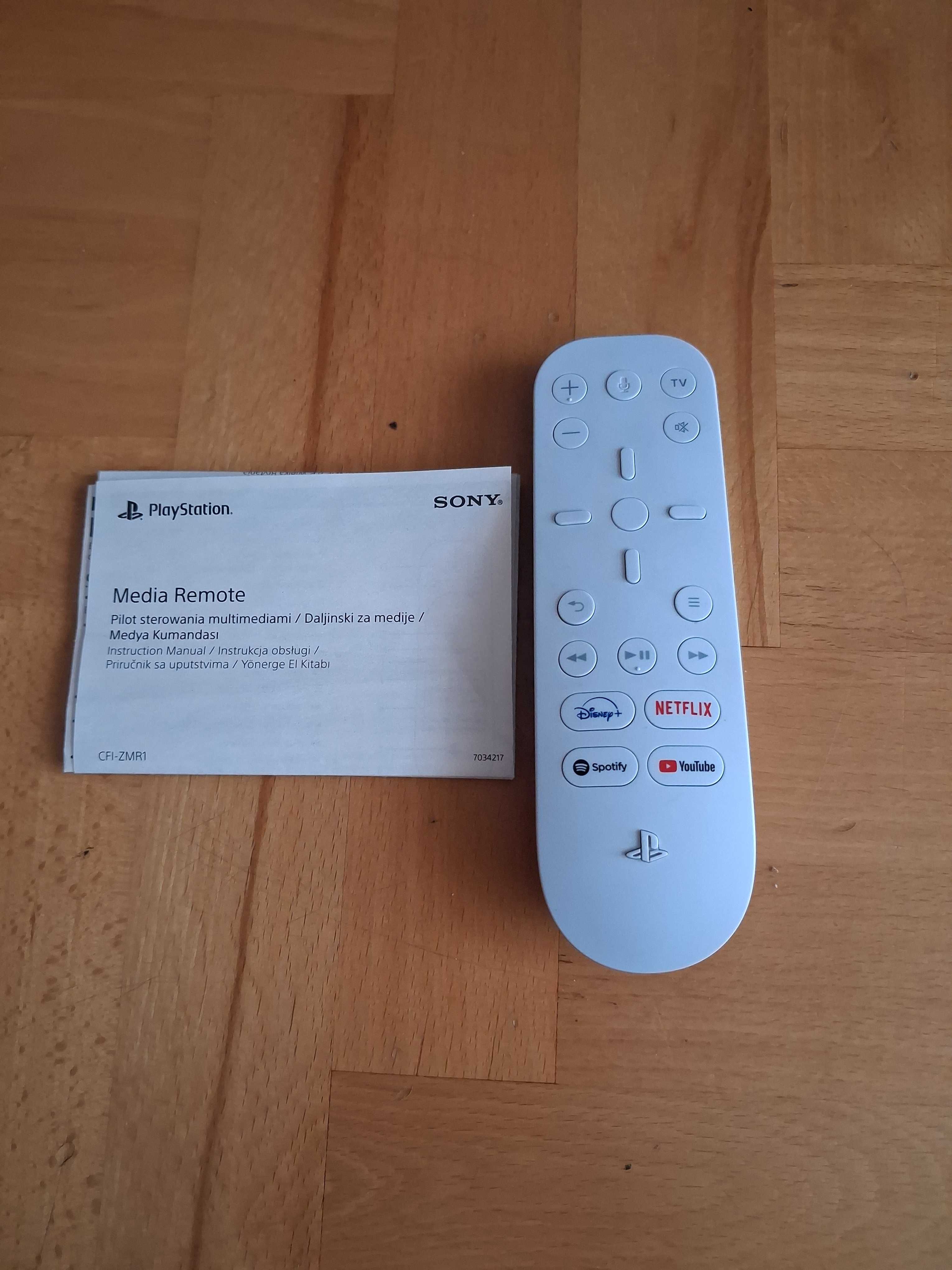 PS5 z padem + 10 gier + pilot do multimediów