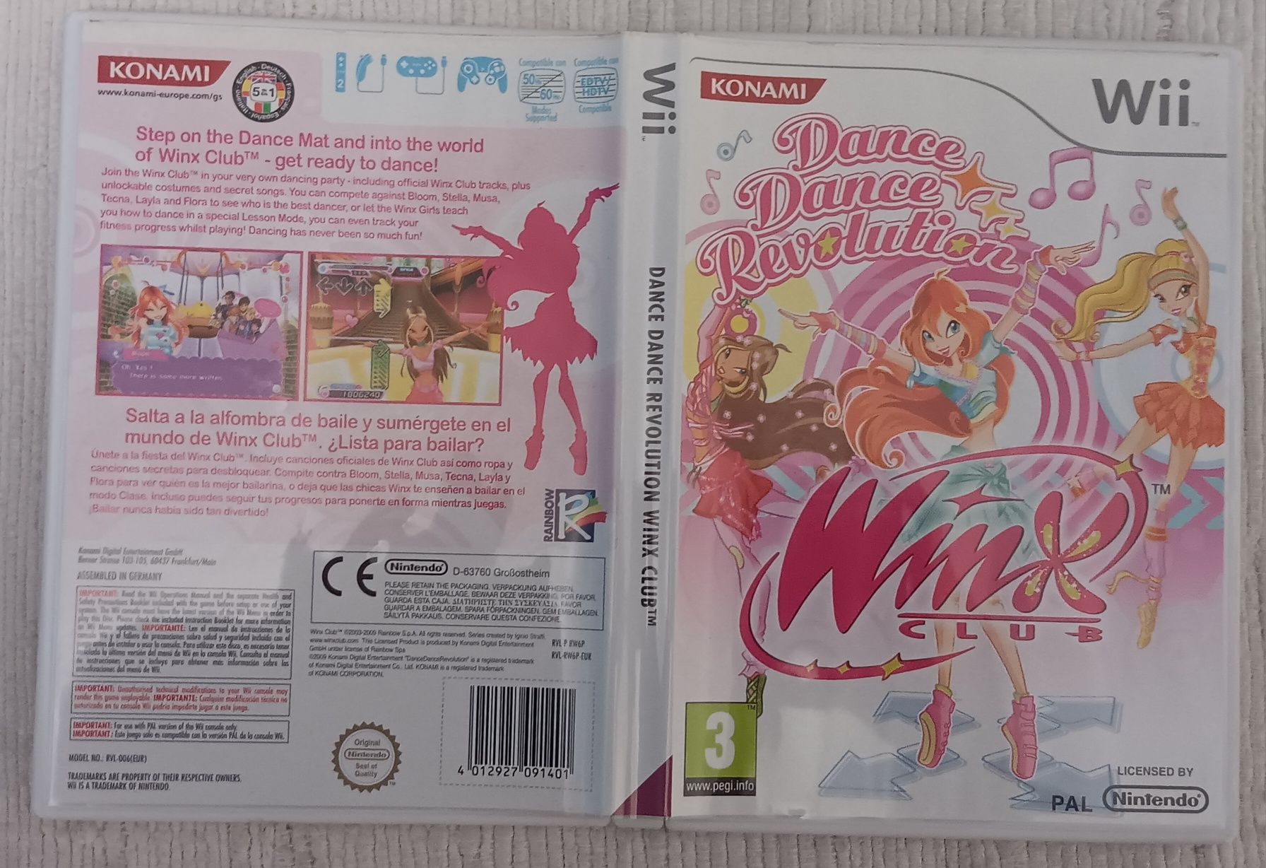 Dance Dance Revolution Winx Club Nintendo Wii