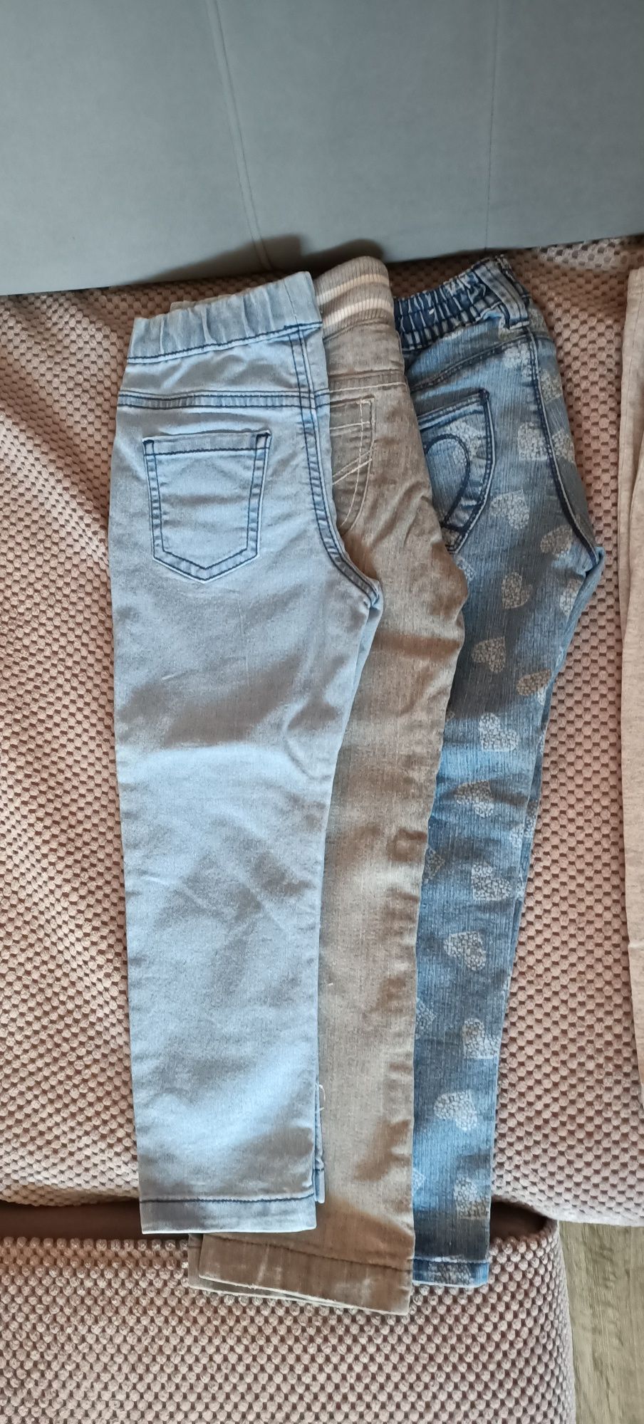 Legginsy i jeansy 9 sztuk