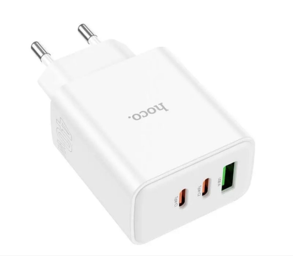 Потужний Зарядний Пристрій Hoco С126А / 40W / 1USB + 2USB-C