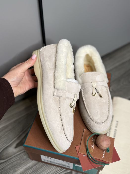 Лофери з хутром зимові лофери loro piana lp кеды с мехом ugg