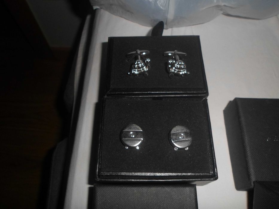 alfinetes para gravatas e botões de punho marca EMIDIO TUCCI novos