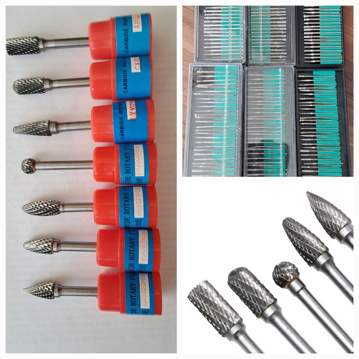 Побідитові бор-фрези по металу насадки алмазні для обробки, сверла Р18