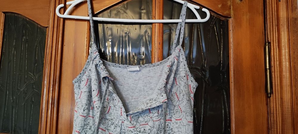 Сорочка для родов распашонка для беременной кормящей хлопок Халат