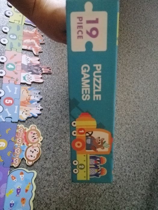 Гра пазл Звірі на поїзді