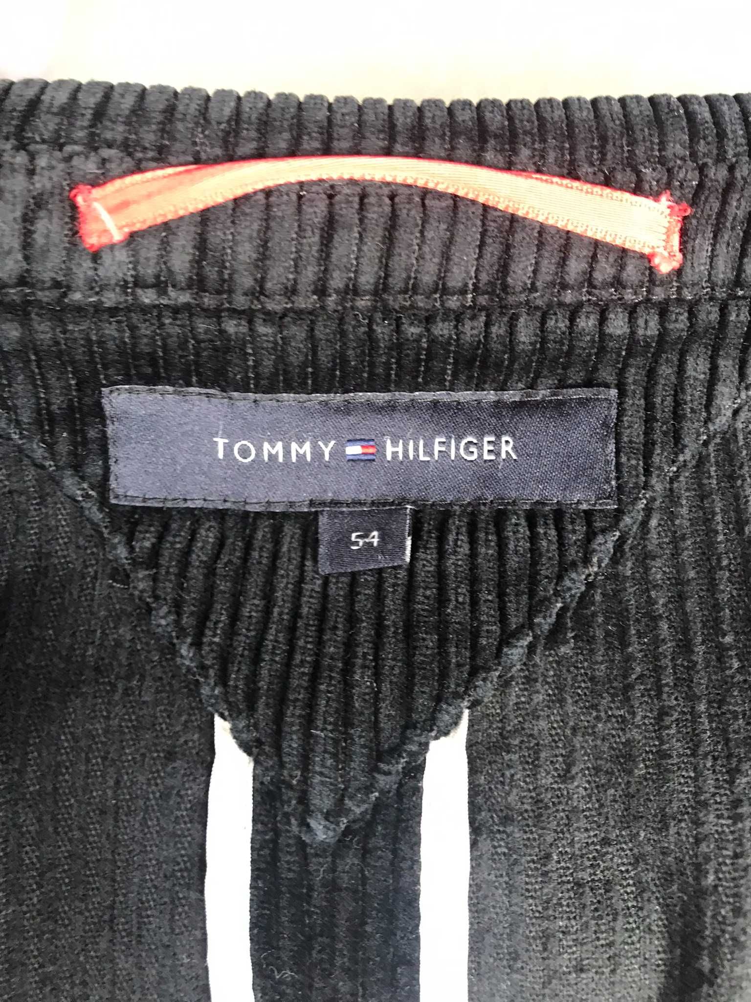 Sztruksowa czarna marynarka TOMMY HILFIGER