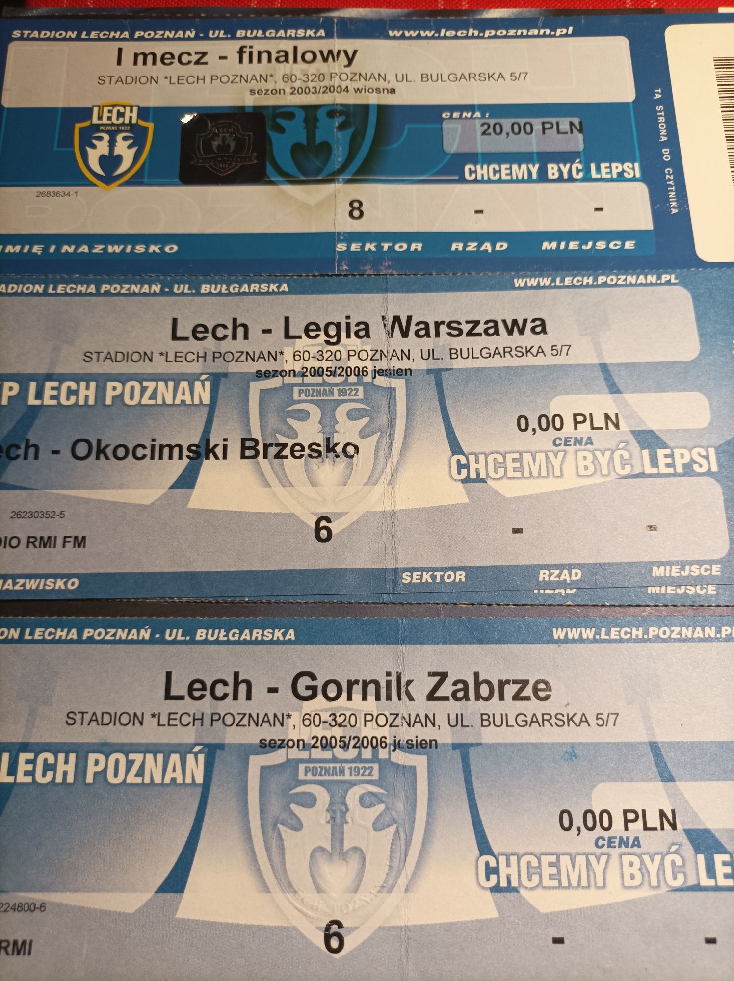 Bilety Lech poznan