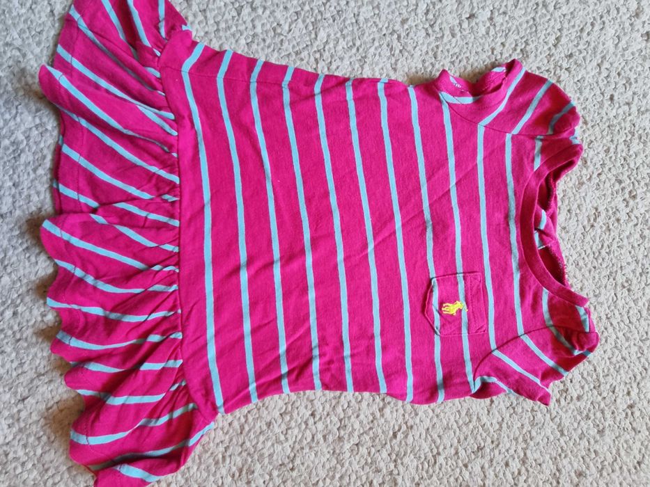Sukienka letnia Ralph Lauren -dla dziewczynki 9 msc -paseczki.