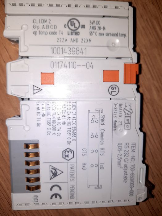 Moduł wago 750-650/003-000 RS232
