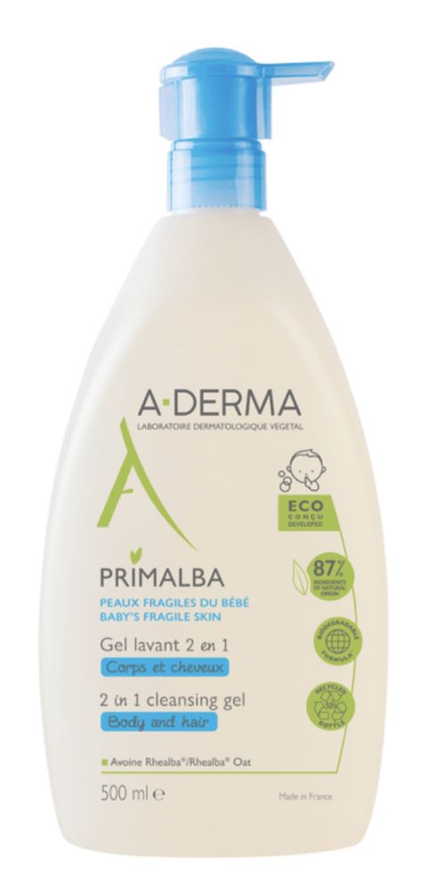 Gel Lavante 2 em 1 A-Derma Primalba - 500 ml