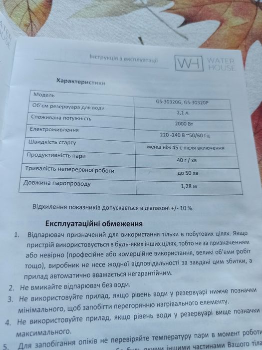 Отпариватель. В рабочем состоянии.