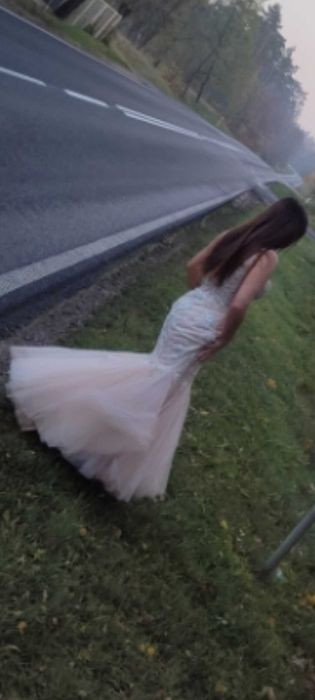 Suknia ślubna rybka syrenka niska niską osobę 18 stka impreza wesele