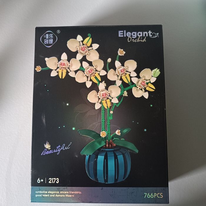 Klocki w stylu LEGO orchidea