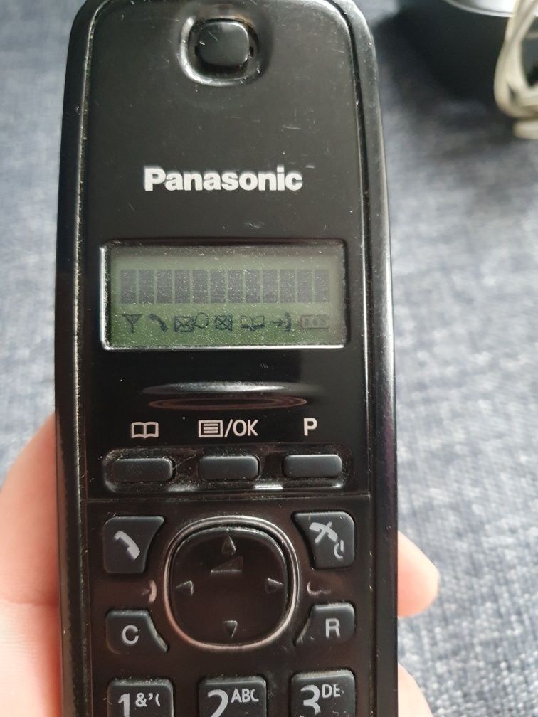 Panasonic KX-TG1611PD telefon stancjonarny słuchawkowy baza sprawny