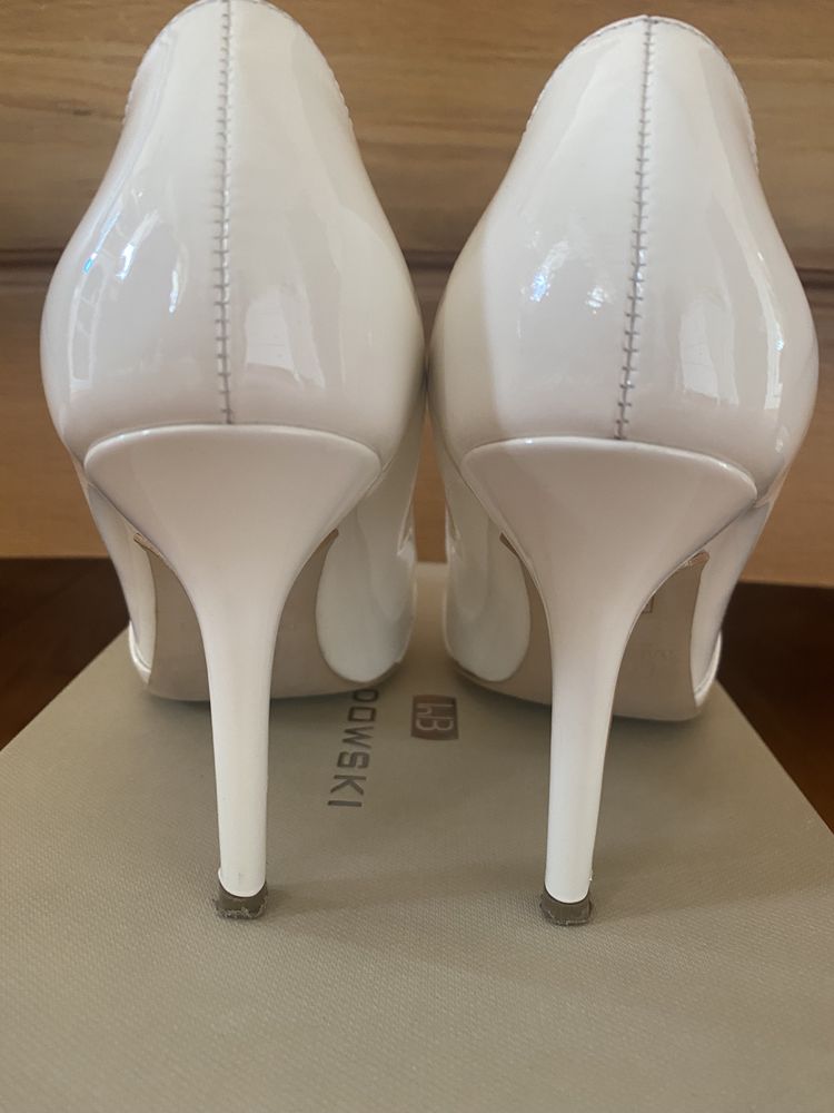 Buty szpilki 38 skóra Baldowski ślub