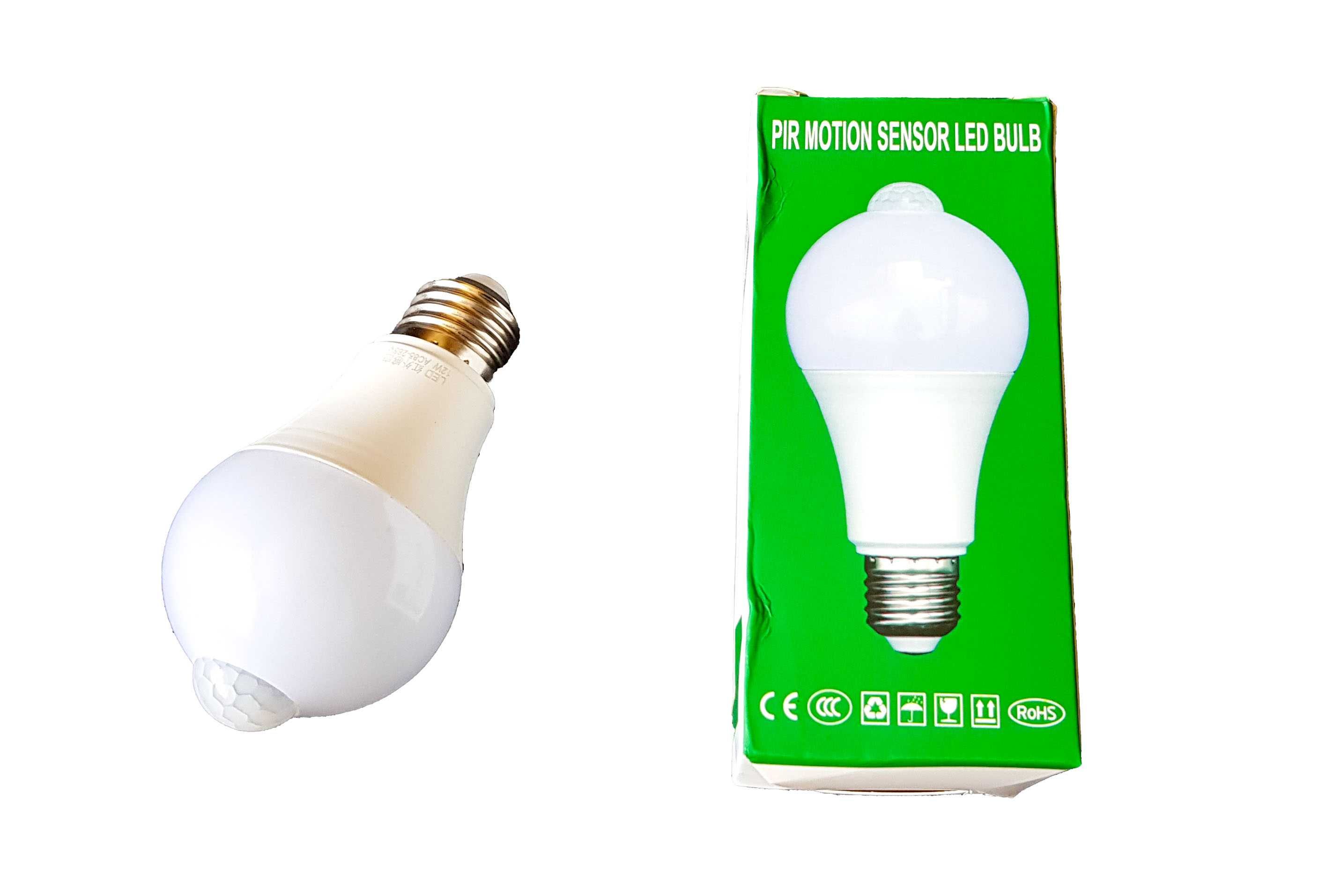 Żarówka LED 12W | PIR - Czujnik Ruchu
