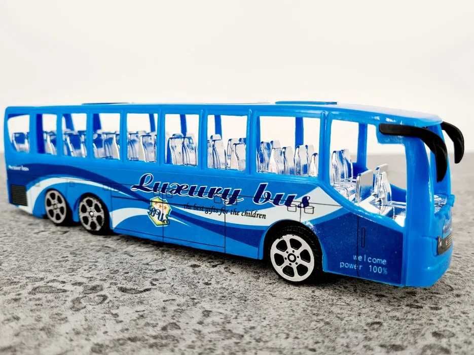 Niebieski autobus autko dla dziecka _ nowa zabawka
