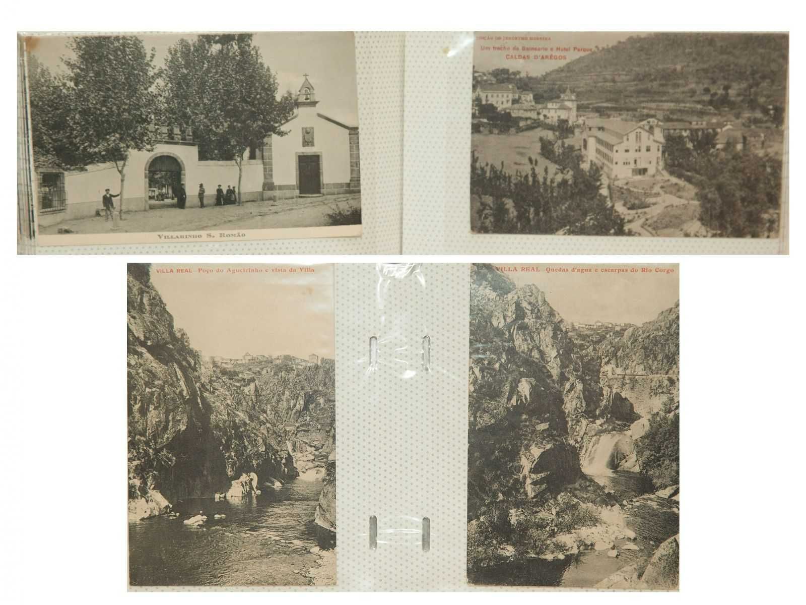 Interessante Álbum de postais estrangeiros e portugueses
