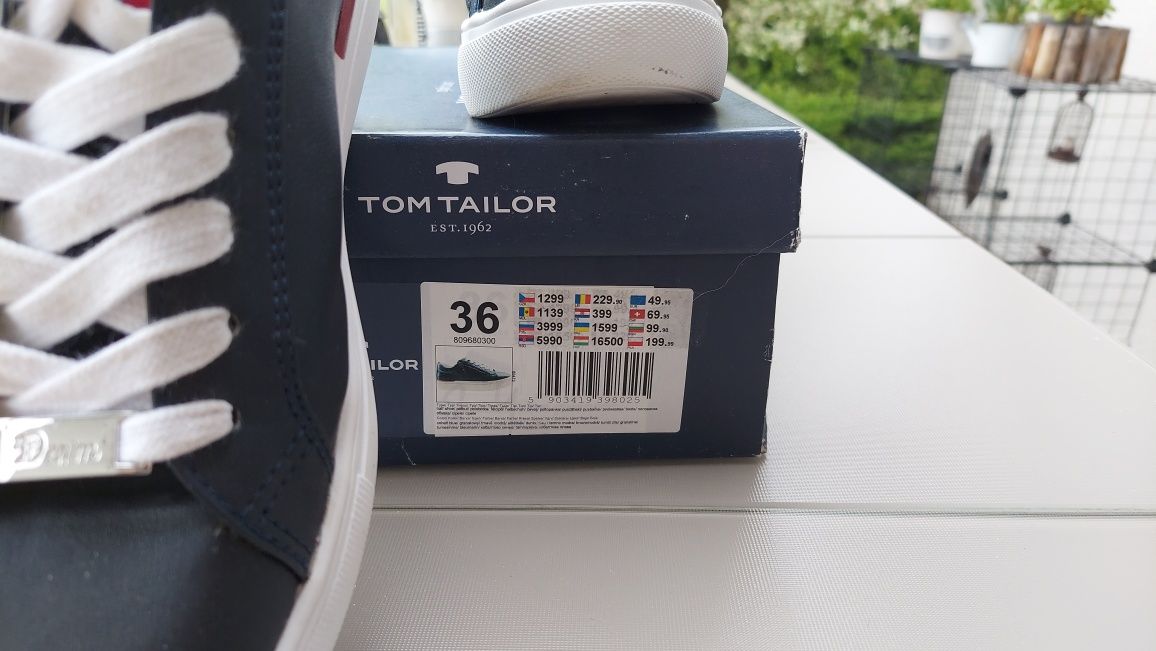 Buty eleganckie, sportowe Tom Tailor 36 wkładka 23,5 cm