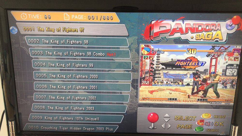 Pandora box 3d nova com 26800 jogos e iluminação led