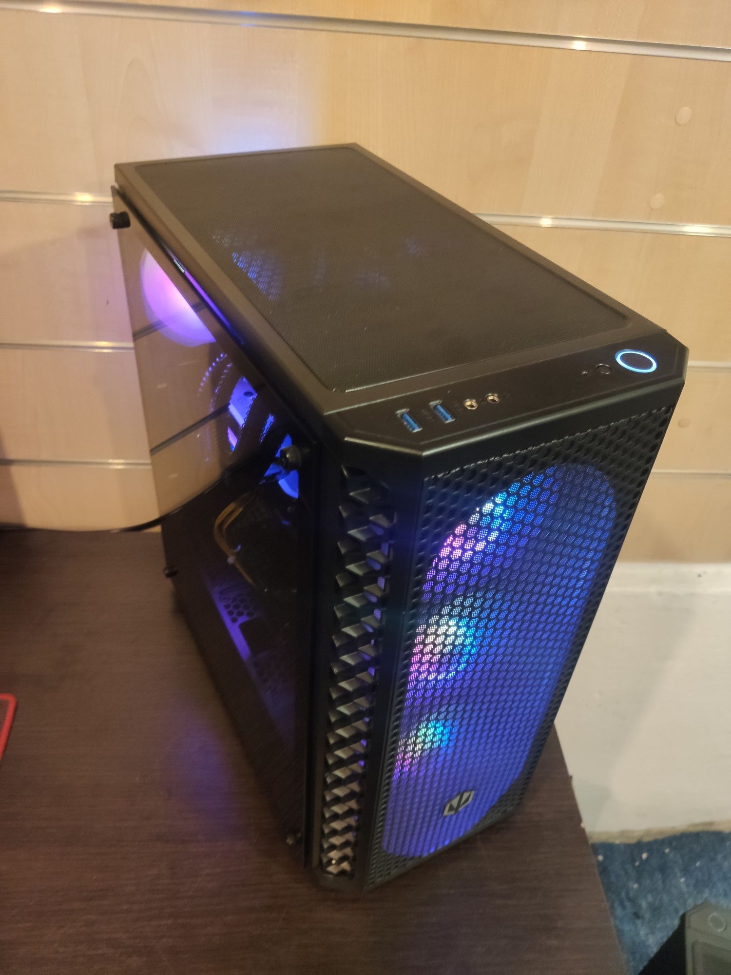 4070 Ti, LED Komputer do gier, 32 GB, 5600X, Win11 Pro, Office