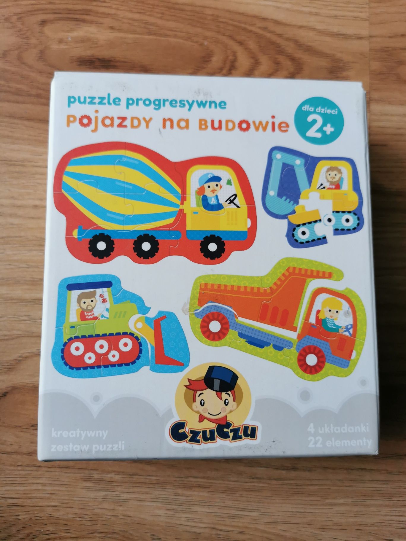 Puzzle progresywne "Pojazdy na budowie" Czuczu