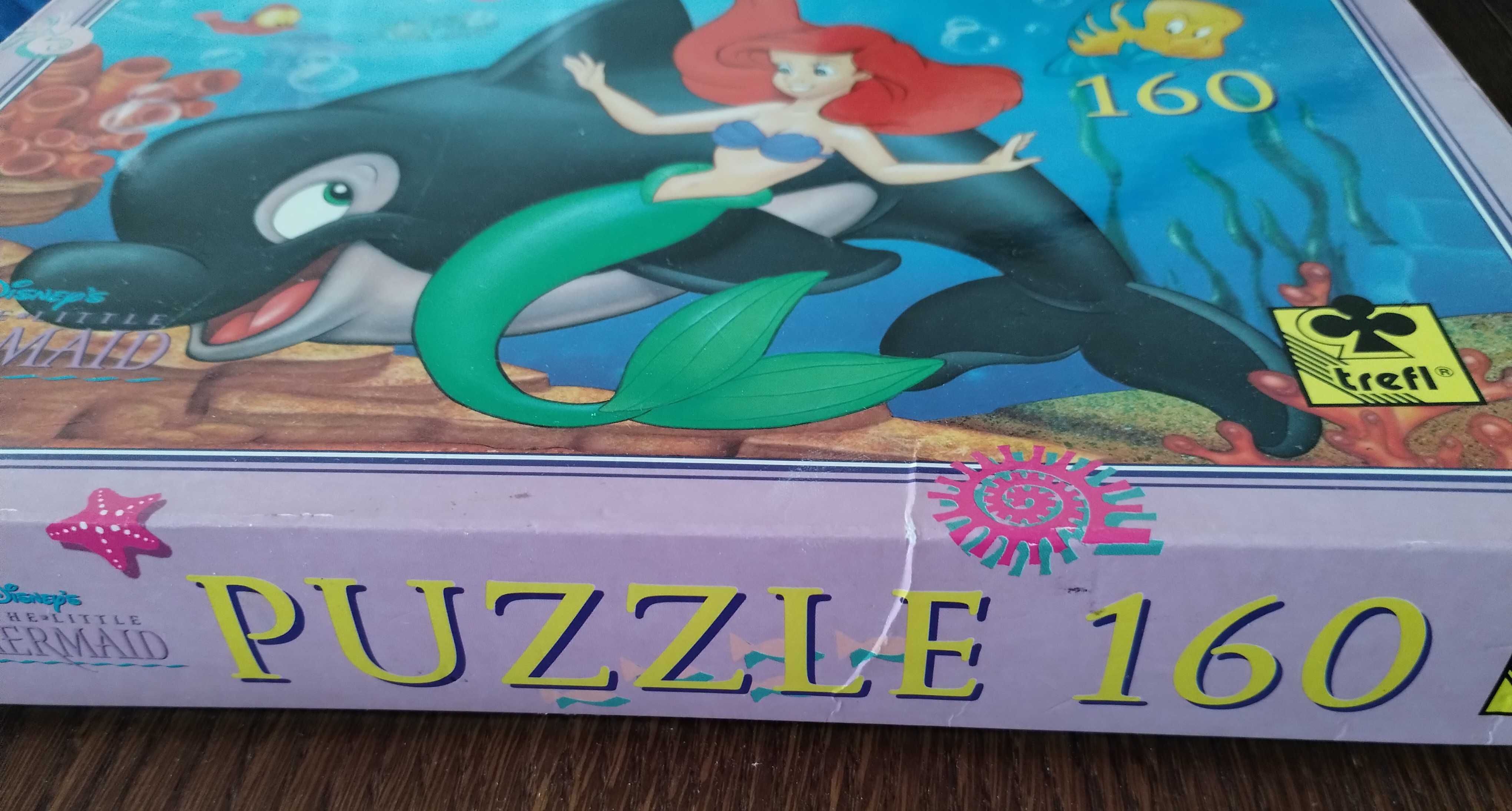 Puzzle Arielka Mała Syrenka 160 Trefl delfin Disney