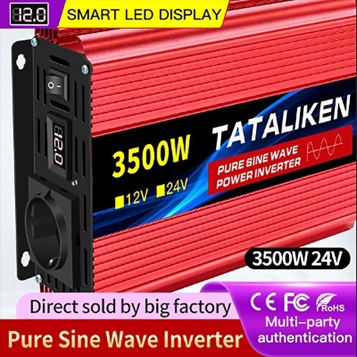 Инверторы 12В - 220В  от 3000w до 6000w чистый синус