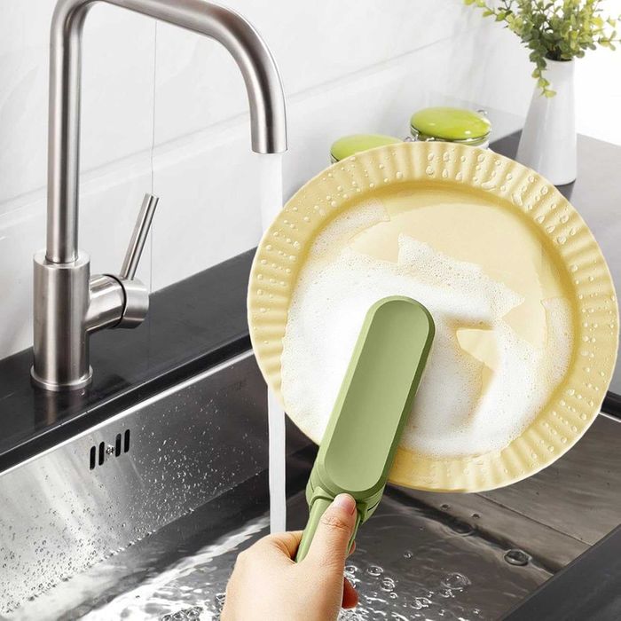 Щітка губка точилка для кухонних ножів та столовиих придадів 3 в 1