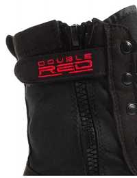 Buty double Red boots Black red desert