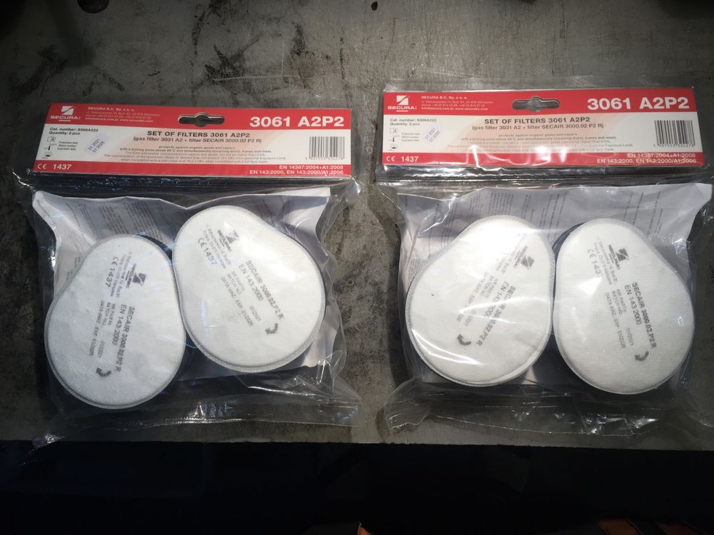 Filtry Secura 3061 A2P2  2 pary
