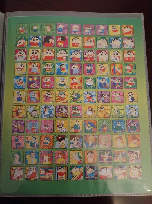 Álbum/Caderneta ShinChan Staks e 61 ímanes em muito bom estado, Panini