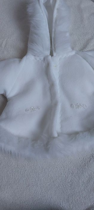 Piękny zestaw do chrztu dla dziewczynki małej księżniczki sukienka 62