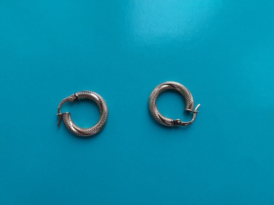 Złote kolczyki koła próba 585