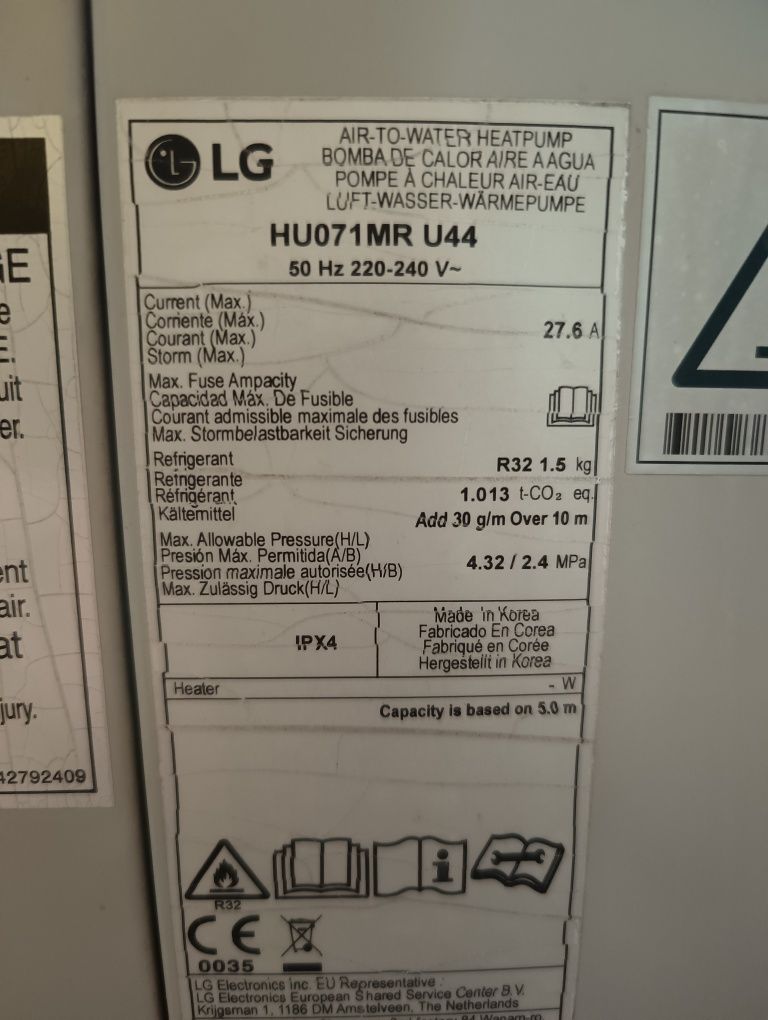 Pompa ciepła LG Therma V 7KW