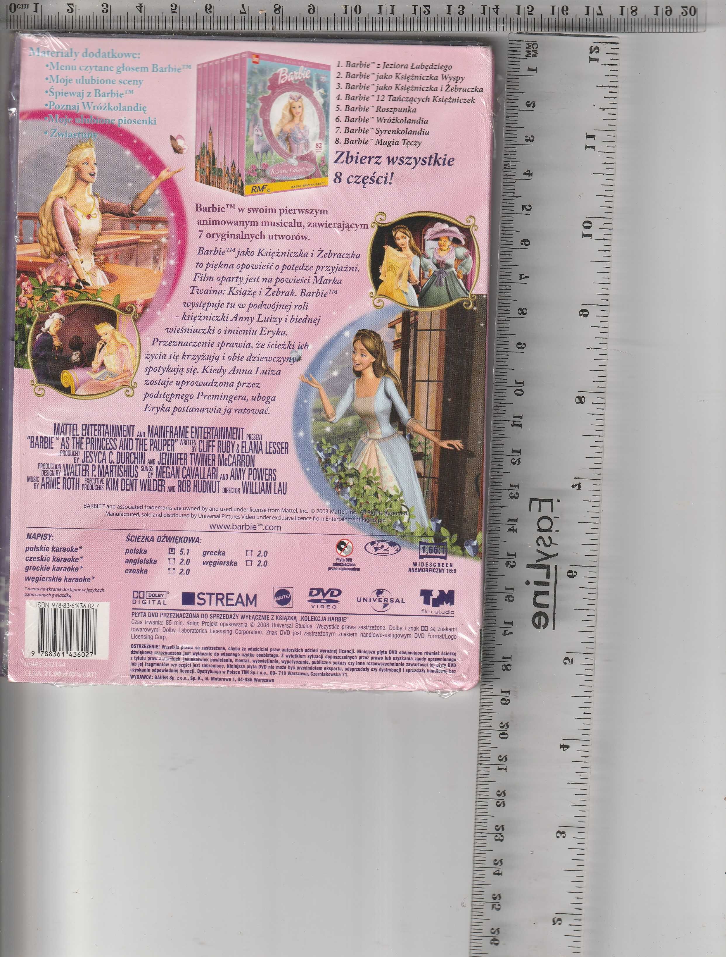 Barbie księżniczka i żebraczka DVD